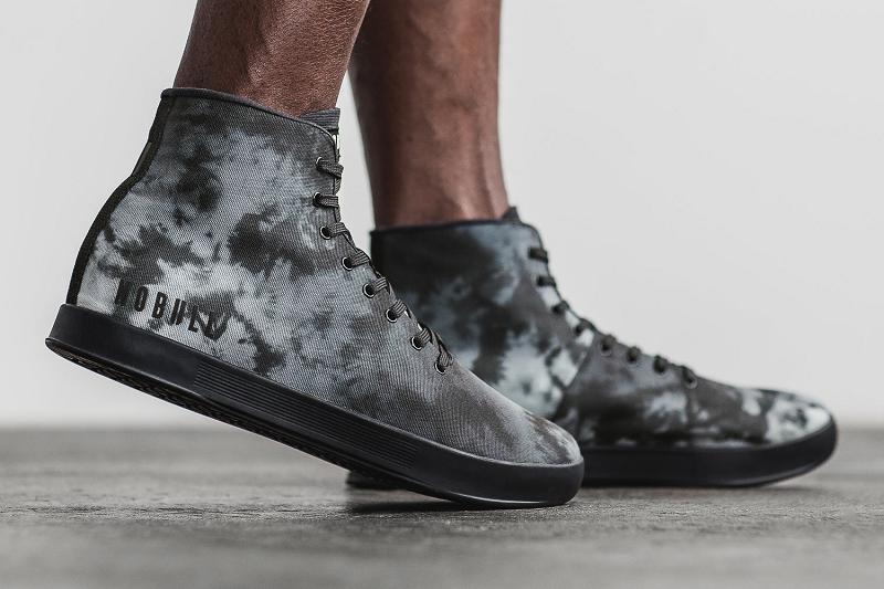 Dark Nobull High-Top Dark Cloud Tie-Dye Canvas Men's Trainers | CA L1227I